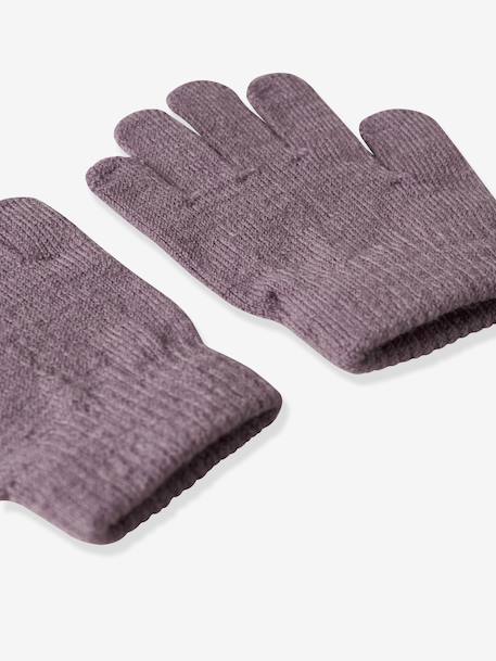 Gants fille en mélange de laine mérinos name it bois de rose+ficelle 2 - vertbaudet enfant 
