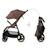 Poussette TRIG 3 Pliable d’Une Main jusqu’à 25 kg avec Dossier Allongé, Grandes Roues et Capote Imperméable Beige+Gris+Marron+Noir 15 - vertbaudet enfant 