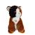 Peluche - peluche chat mimi cats sonore noir et marron - 18 cm Marron 1 - vertbaudet enfant 