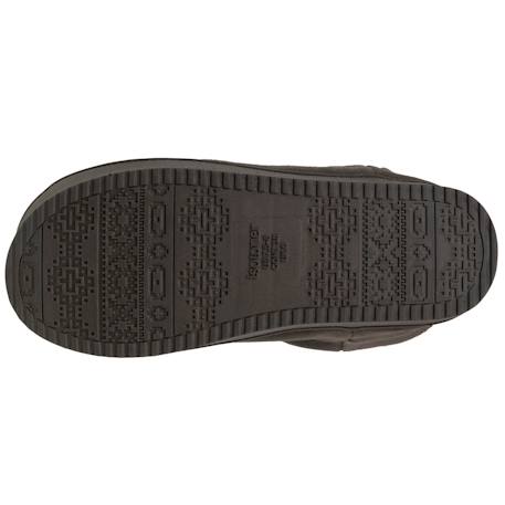 Chaussons bottillons dessus en cuir, semelle plateforme Camel+Kaki 11 - vertbaudet enfant 