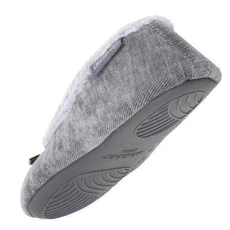 Chaussons ballerines sergé pailleté, semelle gomme ultra souple Gris foncé 6 - vertbaudet enfant 