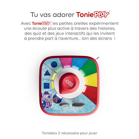 tonies Jeu Tonieplay Hasbro - Qui est-ce ? Monstres Mystères , Compatible avec La Toniebox 2, Jeu 3 à 9 Ans, Boîte à Histoires et contrôleur tonieplay Vendus séparément MULTICOLORE 3 - vertbaudet enfant 