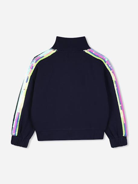 Gilet fille à zip Indigo / multicouleur 2 - vertbaudet enfant 