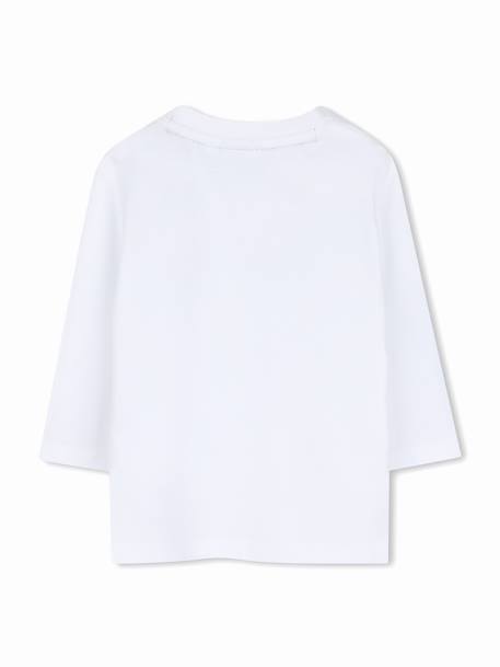 T-shirt garçon manches longues Blanc 2 - vertbaudet enfant 