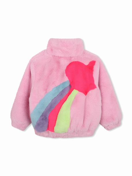 Veste fille à fausse fourrure Multicouleur 2 - vertbaudet enfant 