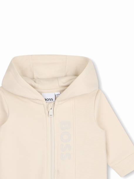 Combinaison garçon à zip Beige+Bleu foncé 3 - vertbaudet enfant 