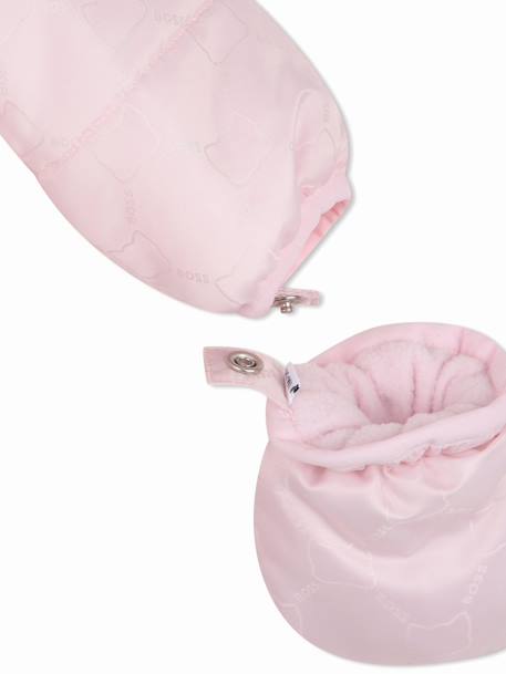 Combinaison fille à capuche Rose clair 4 - vertbaudet enfant 