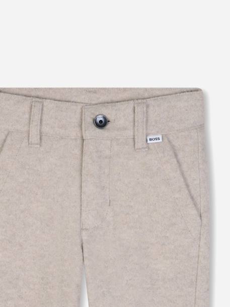 Pantalon garçon coupe droite Ecru 3 - vertbaudet enfant 