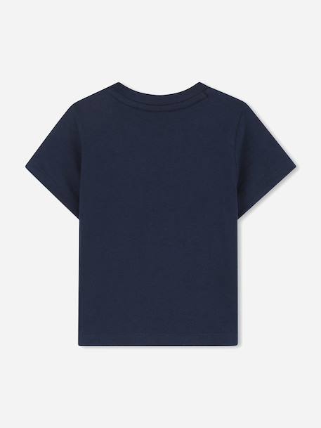 T-shirt col rond Bleu+Bleu foncé+Jaune / vert 5 - vertbaudet enfant 