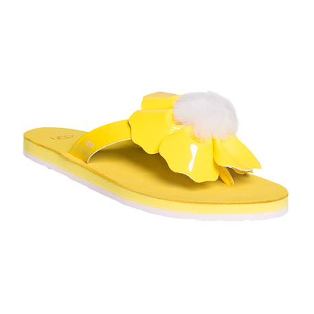 Sandales fille en cuir Jaune citron, blanc+Jaune foncé+Rose clair 10 - vertbaudet enfant 