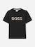 T-shirt  garçon col rond Beige foncé+Noir 4 - vertbaudet enfant 