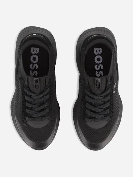 Basket garçon a lacets Bleu foncé+Noir 10 - vertbaudet enfant 