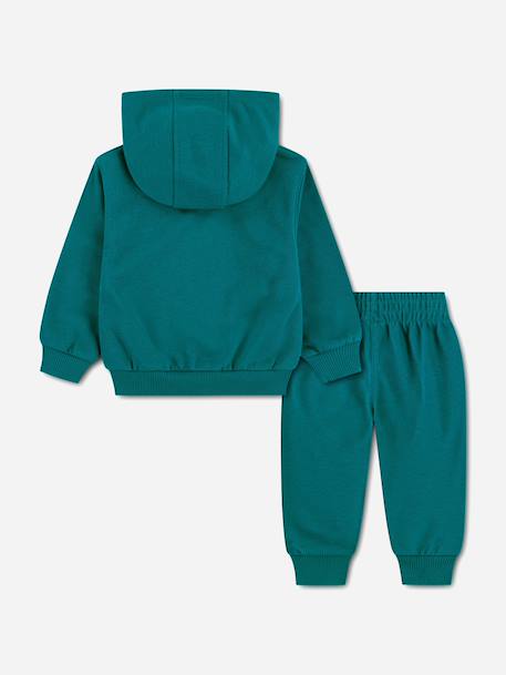 Ensemble 2 pièces gilet à capuche et bas Bleu canard 2 - vertbaudet enfant 