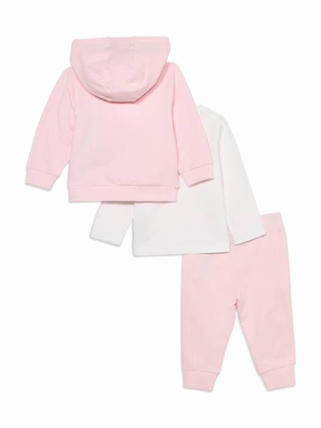 Ensemble fille 3 pièces Rose clair / blanc 3 - vertbaudet enfant 