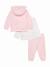 Ensemble fille 3 pièces Rose clair / blanc 3 - vertbaudet enfant 