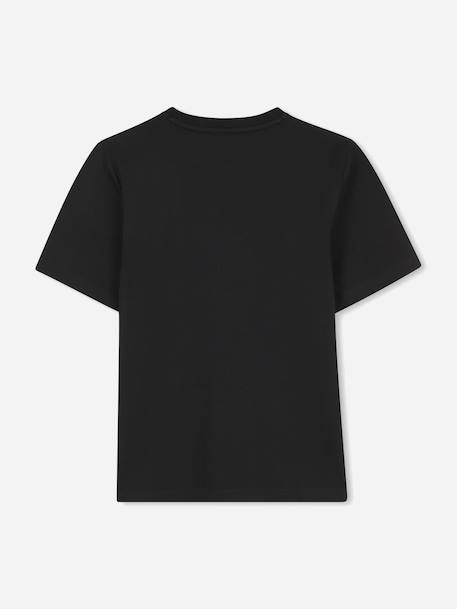 T-shirt  garçon col rond Beige foncé+Noir 5 - vertbaudet enfant 