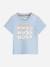 T-shirt col rond Bleu+Bleu foncé+Jaune / vert 1 - vertbaudet enfant 