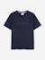 T-shirt  garçon col rond Bleu cargo+Noir 1 - vertbaudet enfant 