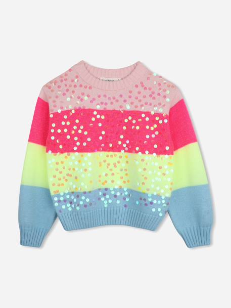 Pull col rond Multicouleur 1 - vertbaudet enfant 