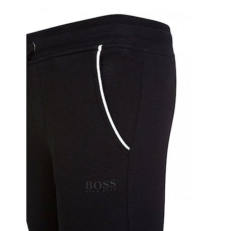 Pantalon de survêtement fille en coton Noir, blanc 2 - vertbaudet enfant 