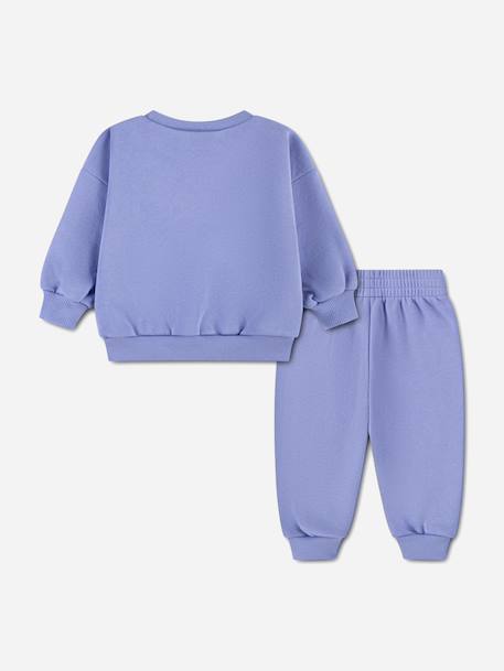 Ensemble deux pièces pour bébé sweat à col rond et pantalon confortable Beige+Beige foncé+Bleu ciel+Bleu clair+Gris+Vert+Vert menthe+Violet 30 - vertbaudet enfant 