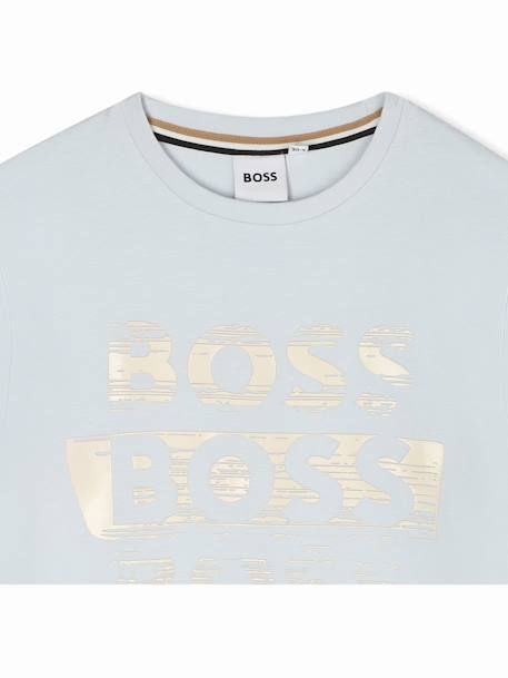 T-shirt  garçon col rond Bleu ciel 3 - vertbaudet enfant 