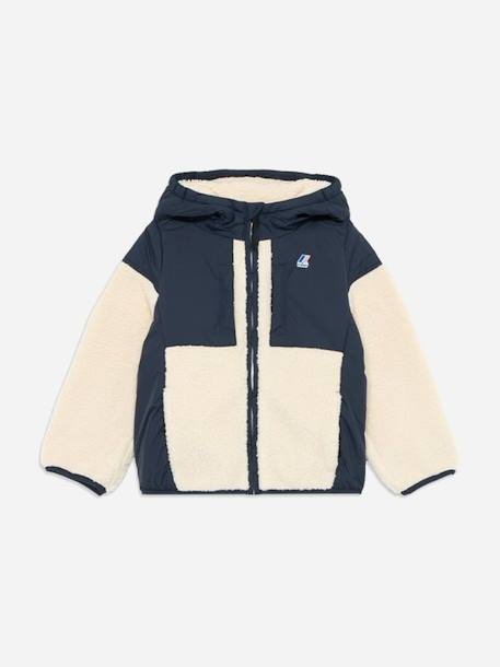 Veste garçon à capuche Beige / bleu foncé+Beige / kaki 1 - vertbaudet enfant 