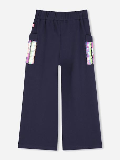 Jogging fille taille élastique Indigo / multicouleur 2 - vertbaudet enfant 