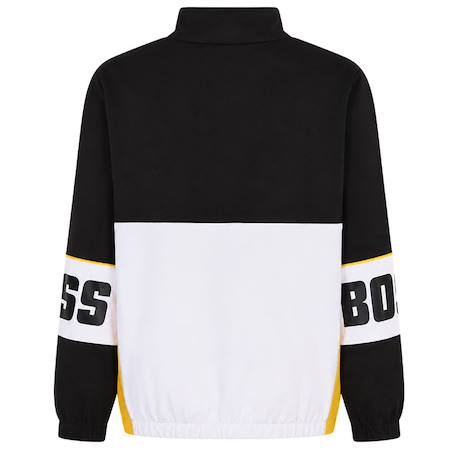 Veste de survêtement garçon Noir, blanc, jaune 2 - vertbaudet enfant 