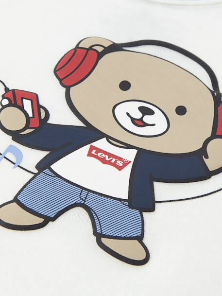 Ensemble garçon 3 pièces body gilet à capuche et jean Bleu / blanc / bleu foncé 5 - vertbaudet enfant 
