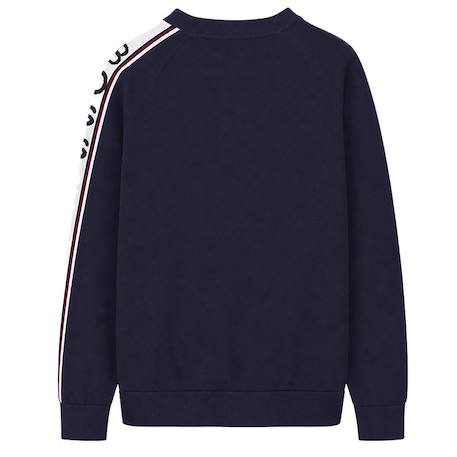 Sweat garçon en coton Bleu marine, blanc 2 - vertbaudet enfant 