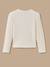 T-shirt manches longues fille Ecru+Marine 2 - vertbaudet enfant 