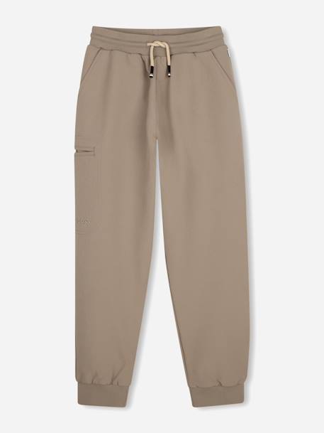 Jogging garçon taille élastique Bleu foncé+Camel 4 - vertbaudet enfant 