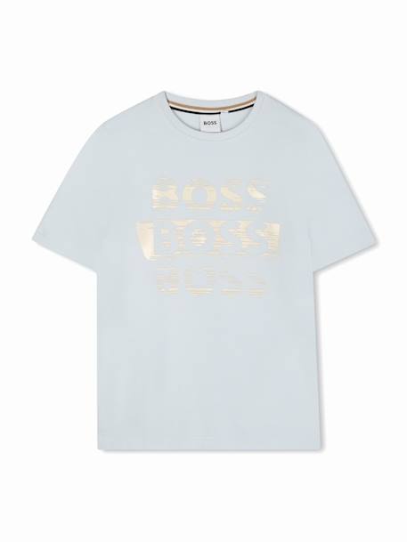 T-shirt  garçon col rond Bleu ciel 1 - vertbaudet enfant 