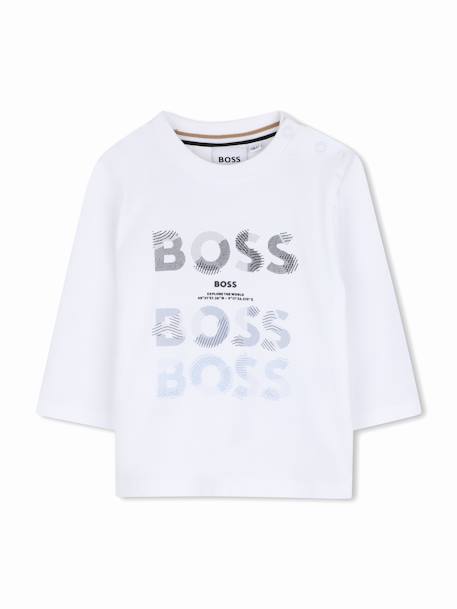 T-shirt garçon manches longues Blanc 1 - vertbaudet enfant 