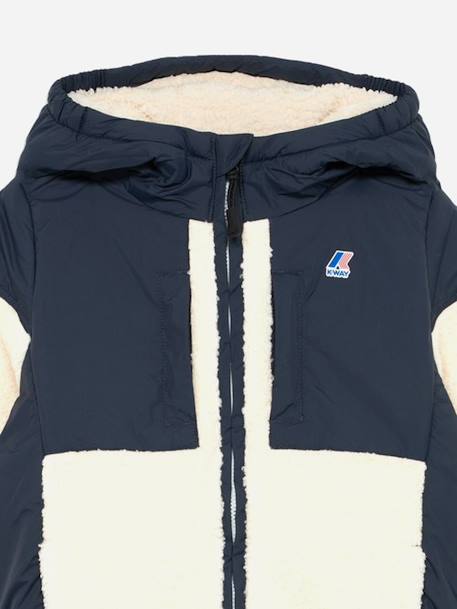Veste garçon à capuche Beige / bleu foncé+Beige / kaki 3 - vertbaudet enfant 