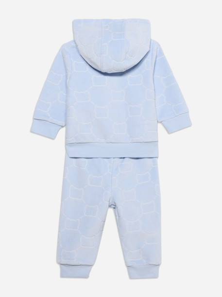 Ensemble garçon 2 pièces gilet à capuche et bas Bleu ciel 2 - vertbaudet enfant 