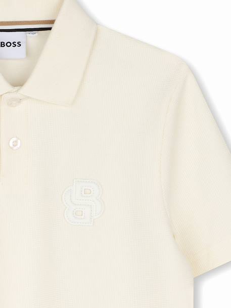 Polo garçon à manches courtes Beige 3 - vertbaudet enfant 