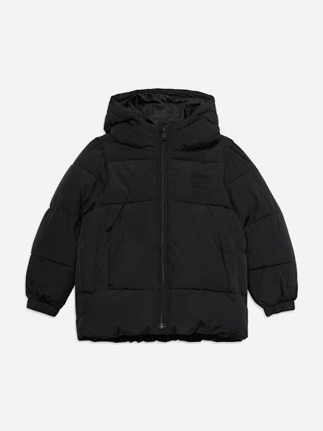 Doudoune garçon à capuche Bleu foncé+Noir 5 - vertbaudet enfant 