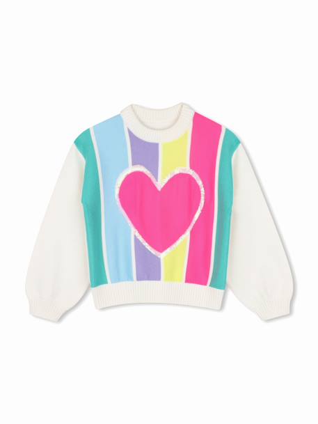 Pull col rond Multicouleur 1 - vertbaudet enfant 