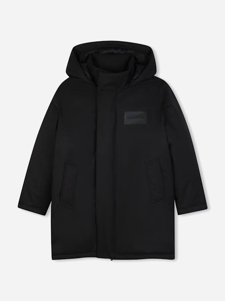 Parka garçon à capuche Noir 1 - vertbaudet enfant 