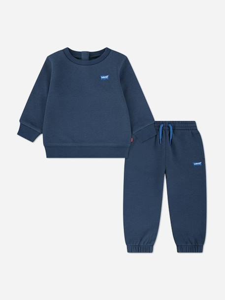 Ensemble 2 pièces Beige foncé+Bleu foncé+Noir 4 - vertbaudet enfant 