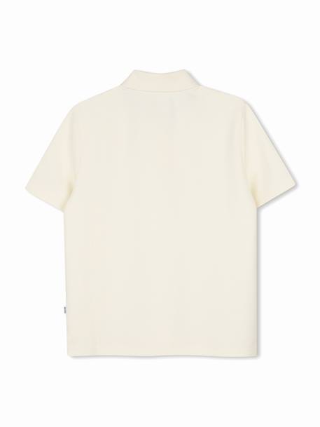 Polo garçon à manches courtes Beige 2 - vertbaudet enfant 