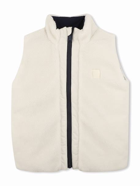 Doudoune garçon reversible Ecru / bleu 1 - vertbaudet enfant 