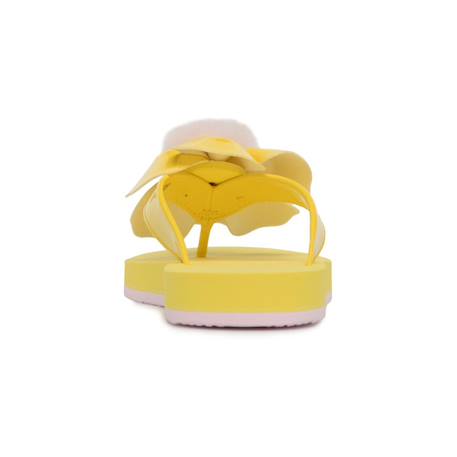 Sandales fille en cuir Jaune citron, blanc+Jaune foncé+Rose clair 5 - vertbaudet enfant 