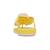 Sandales fille en cuir Jaune citron, blanc+Jaune foncé+Rose clair 5 - vertbaudet enfant 