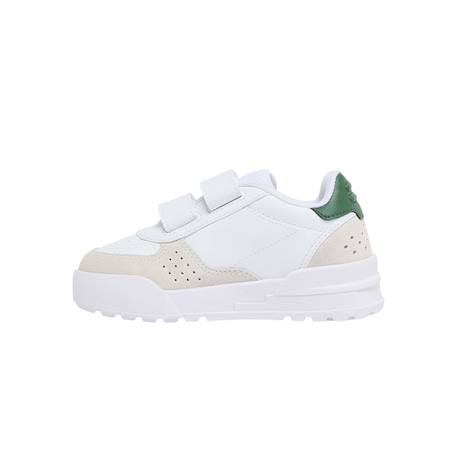 Baskets garçon Blanc, beige, vert+Noir foncé 3 - vertbaudet enfant 