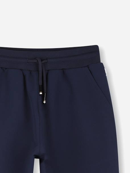 Jogging garçon taille élastique Bleu foncé+Camel 3 - vertbaudet enfant 