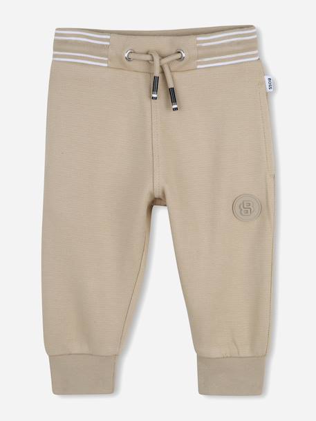 Jogging garçon taille élastique Beige 1 - vertbaudet enfant 