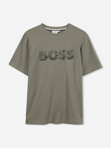 T-shirt  garçon col rond Bleu+Noir+Vert 7 - vertbaudet enfant 